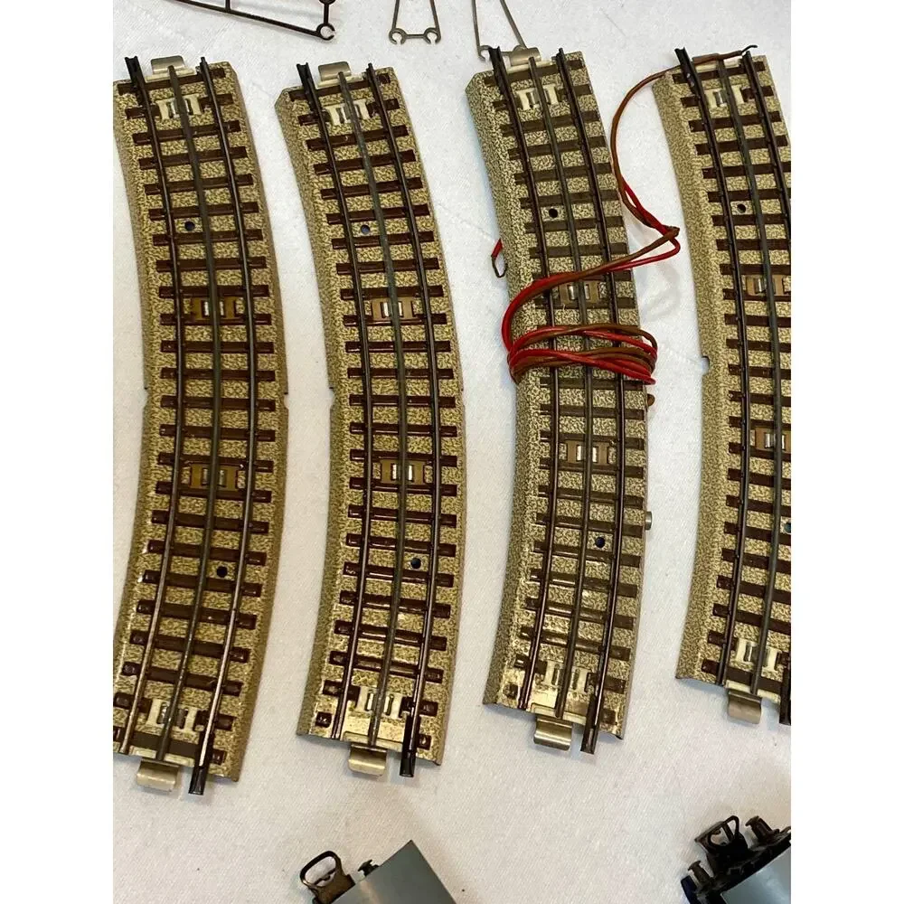 RARE VTG Märklin Electric Locomotive Set Green Track Ho Train w Tracks
